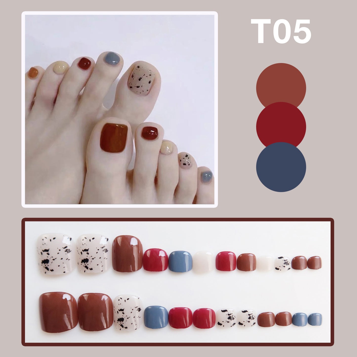 Press-On Nails For Toes